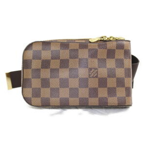 LOUIS VUITTON Geronimos Damier Ebene Canvas Body Bag Waist Body Belt Bum LV